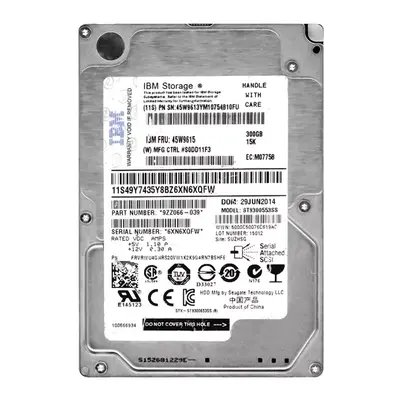 45W9615 IBM 300GB 6Gb/s SAS 15000 2.5-Inch Hard Drive