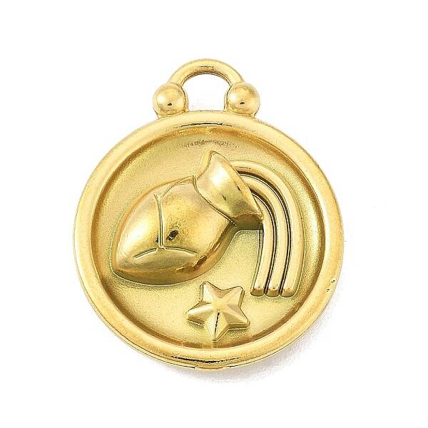 Real 18K Gold Plated Tone 304 Stainless Steel Pendants