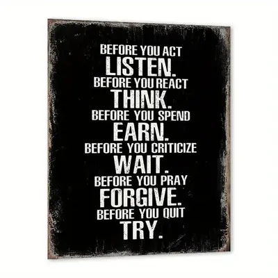 Motivational Wall Art Poster Without Frame, 1 Count Positive Quotes Wall Decor, Inspirational Wall Art for Home Office Decora...