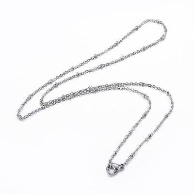 Tarnish Resistant 304 Stainless Steel Cable Chain Necklaces