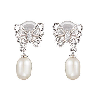 Natural Pearl Ear Studs
