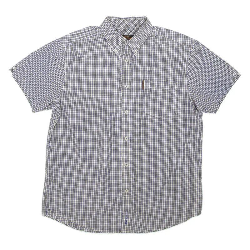 BEN SHERMAN Mens Shirt Blue Check M