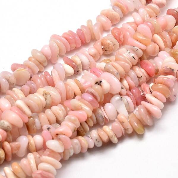 Natural Morganite Chip Beads Strands
