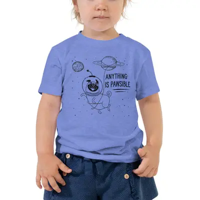 Anything is Pawsible Astro Toddler Short Sleeve Tee | Color: Pink | Size: 3T