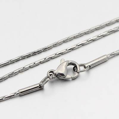 Tarnish Resistant 304 Stainless Steel Boston Chain Necklaces