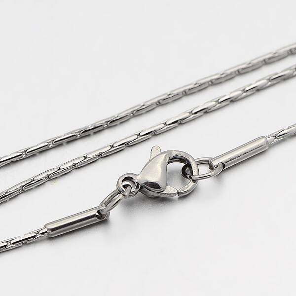 Tarnish Resistant 304 Stainless Steel Boston Chain Necklaces