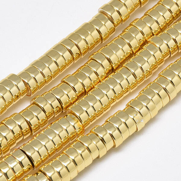 Electroplate Non-magnetic Synthetic Hematite Beads Strands