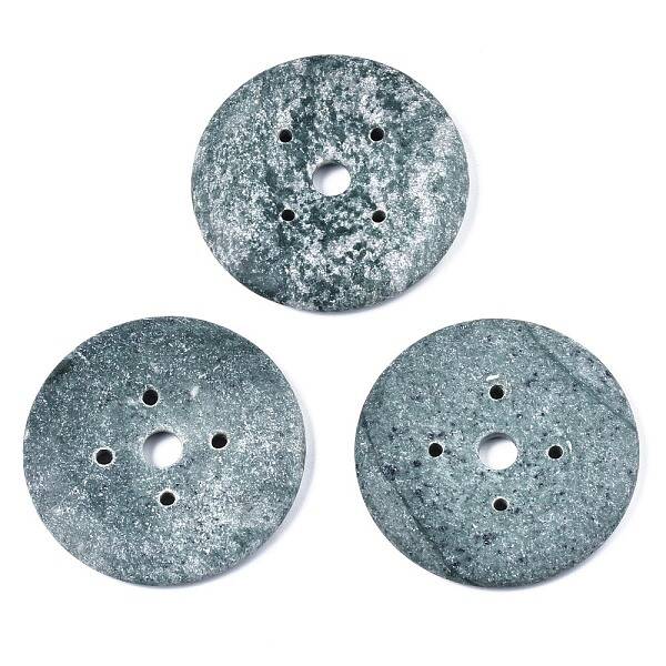 Natural Green Spot Jasper Big Pendants