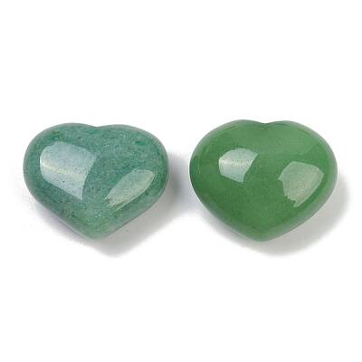 Heart Natural Green Aventurine Palm Stones