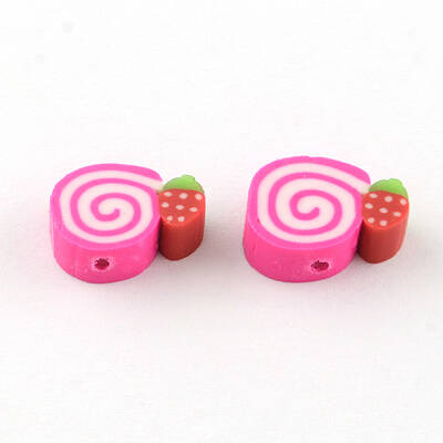 Handmade Cake Polymer Clay Beads