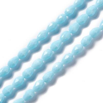 Faceted Glass Beads Strands