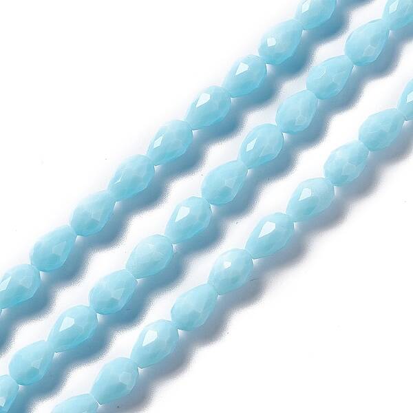 Faceted Glass Beads Strands