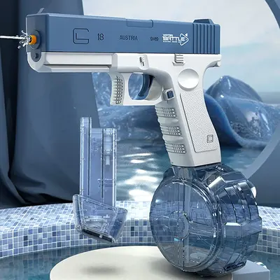 Children's electric water gun toy classic Geke continuous water spray large capacity water game essential props Portable Dura...