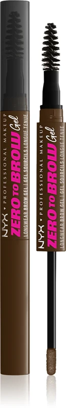 NYX Professional Make-up Zero To Brow Eyebrow Gel with applicator color 06 Chocolate 2 ml