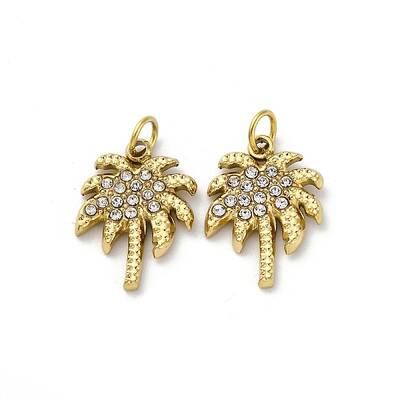 304 Stainless Steel Crystal Rhinestone Pendants