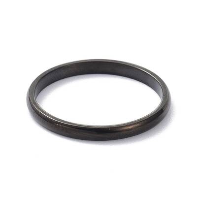 2mm Polished Plain Dome Finger Ring for Girl Women