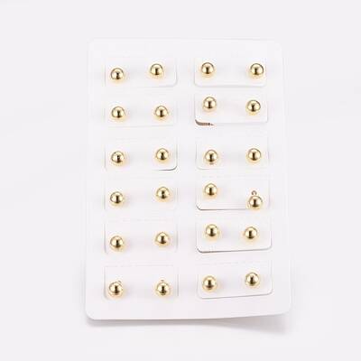 Brass Ear Studs