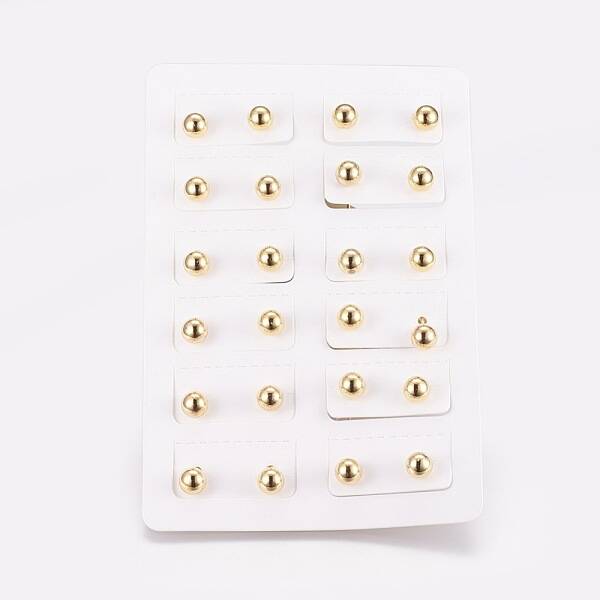 Brass Ear Studs