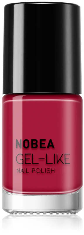 NOBEA Day-to-Day Gel-like nail polish gel effect color Red passion #N56 6 ml
