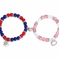 Spider Friendship Bracelet, Cosplay Costume Accessory, Magnetic Couple Relationship Distance Bracelet, Pink Best Friend Dista...