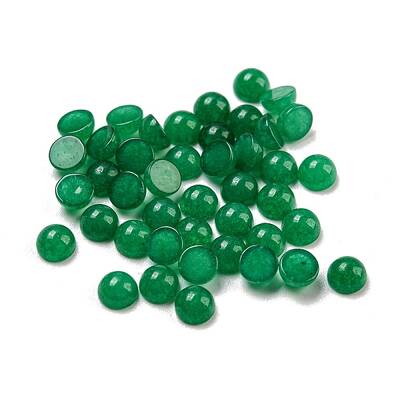 Natural White Jade Dyed Cabochons