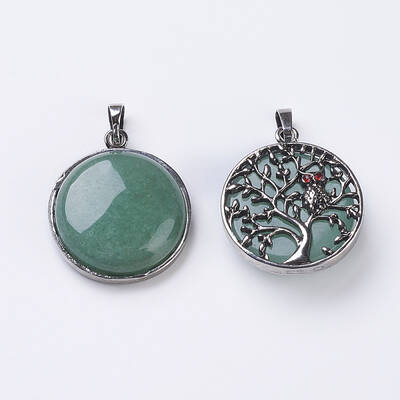 Natural Green Aventurine Pendants