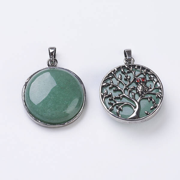 Natural Green Aventurine Pendants