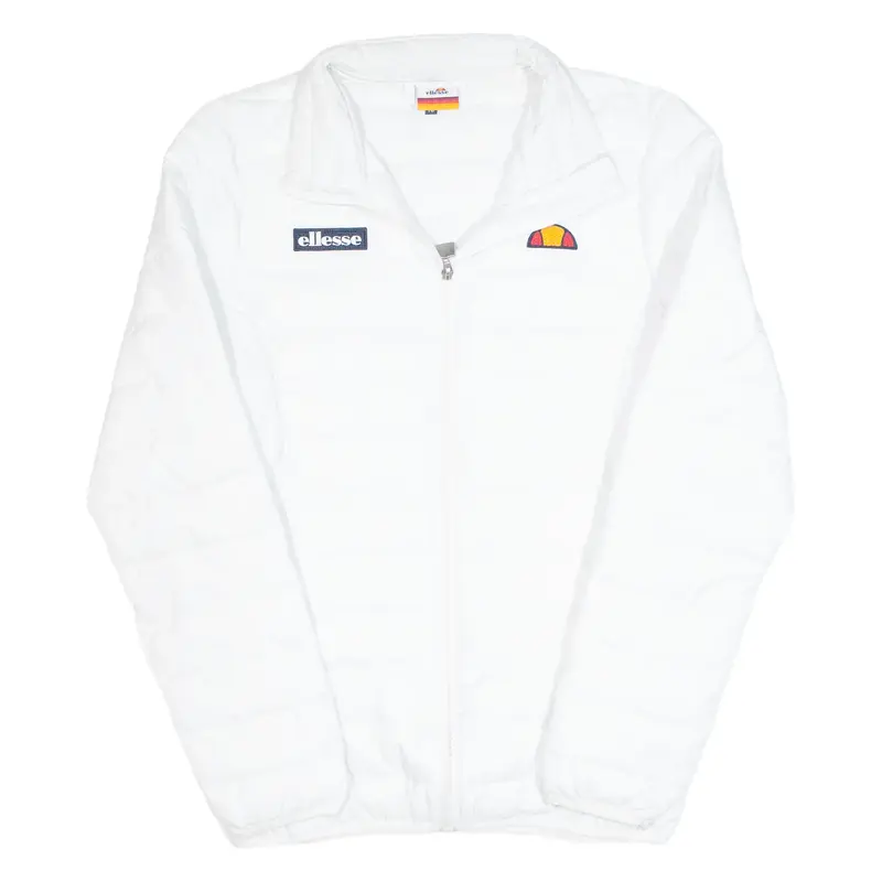 ELLESSE Lightweight Womens Puffer Jacket White UK 10