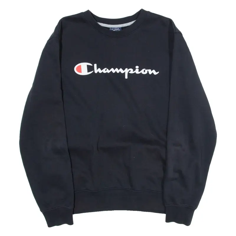 CHAMPION Womens Sweatshirt Black M