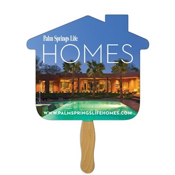 250 Customized House Hand Fan - Paper Products - UV Coated & Wood ...
