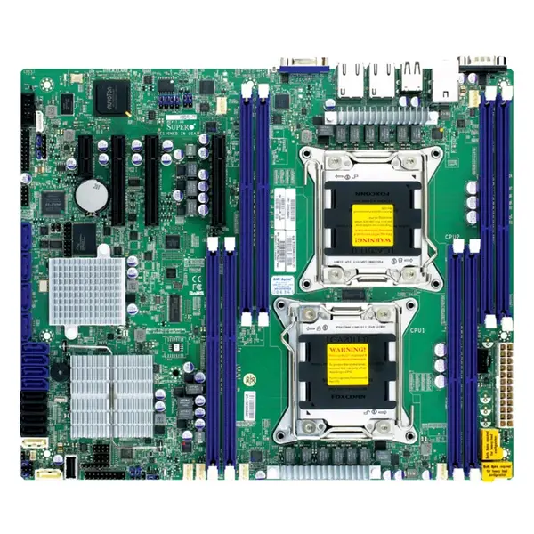 X9DRL-EF Supermicro Socket LGA2011 Intel C602J Chipset ATX System Board (Motherboard) Supports 2x Xeon E5-2600 DDR3 8x DIMM