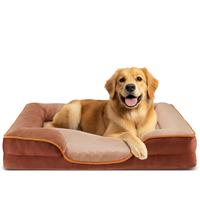 Orthopedic Dog Bed, Memory Foam Pet Bed for Medium Dogs with Washable Removable Cover Non-Slip Base Waterproof Liner Egg Crat...
