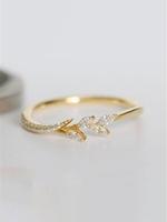 Elegant Rhinestone Decorated Ring,  Fashion Accessories for Women for Party, Daily Clothing Decor, Trendy Wedding Engagement ...