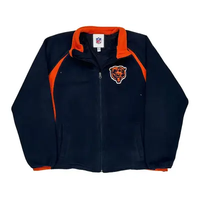 Chicago Bears Nfl Nfl Fleece Jacket - Large Black Polyester