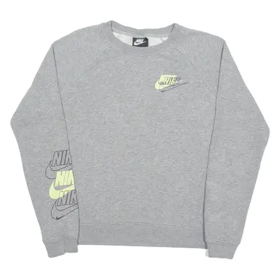 NIKE Mens Sweatshirt Grey Crew Neck S