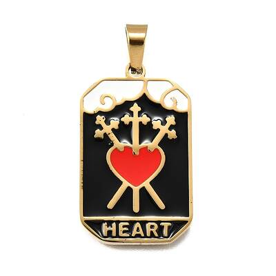 Tarot 304 Stainless Steel Enamel Pendants
