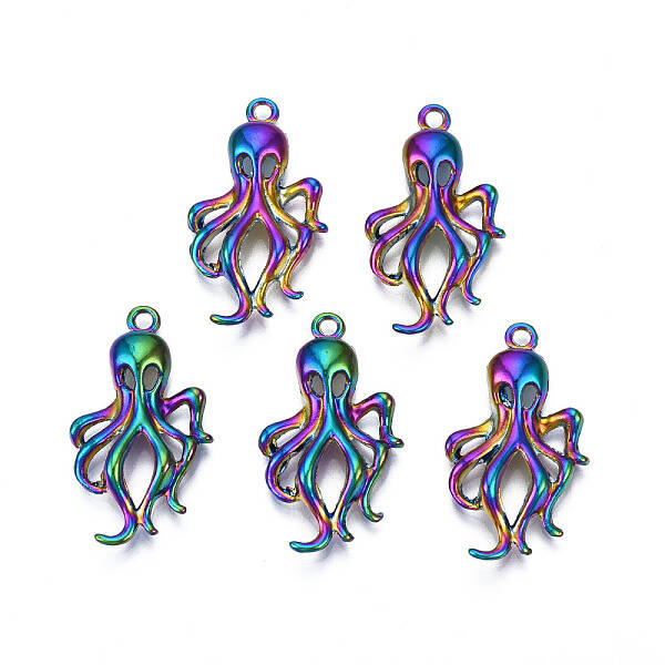 Rainbow Color Alloy Pendants