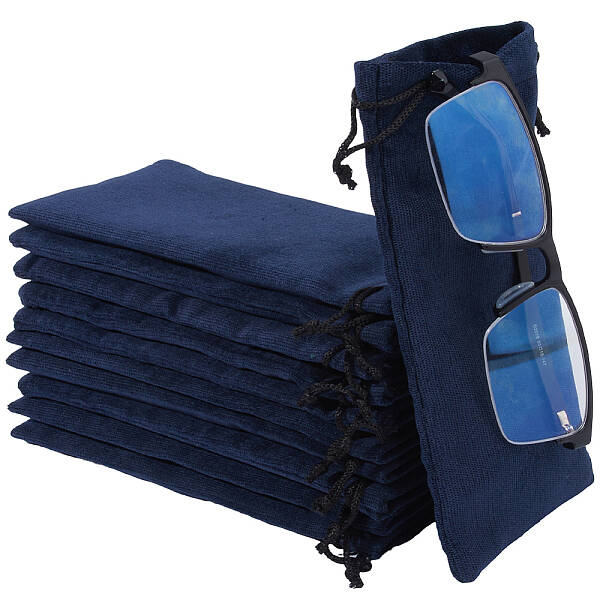 12Pcs Velvet Glasses Storage Drawstring Bag