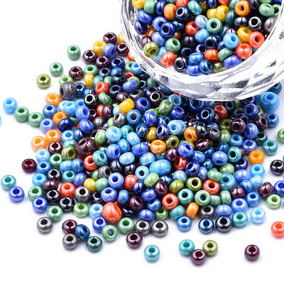 8/0 Czech Opaque Glass Seed Beads