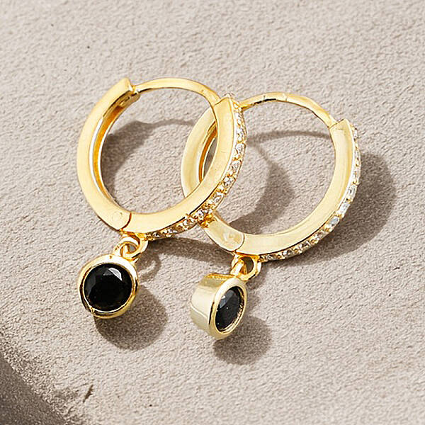 S925 Sterling Silver Flat Round Hoop Earrings