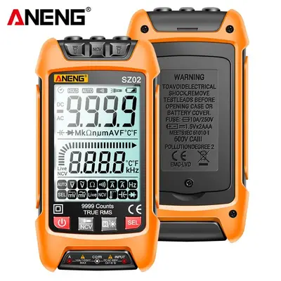 Digital Smart Multimeter, Digital Multimeter with LCD Display, Handheld Multimeter for Home Use