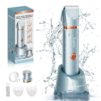 Kaphio Electric Bikini Trimmer for Women: 2 in 1 IPX7 Waterproof Wet & Dry Use Body Electric Shaver Razor - Rechargeable Hair...