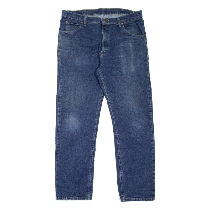 WRANGLER Mens Jeans Blue Regular Straight W36 L32