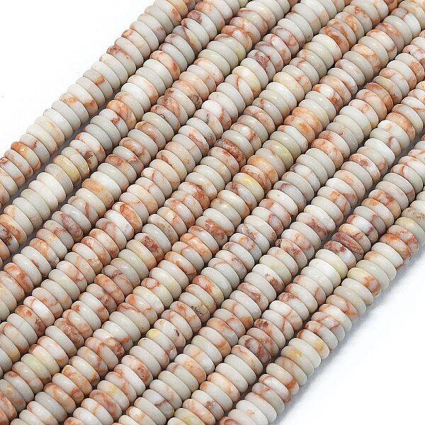 Frosted Natural Netstone Beads Strands