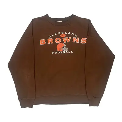 Cleveland Browns Lee Graphic Sweatshirt - 2XL Brown Cotton Blend