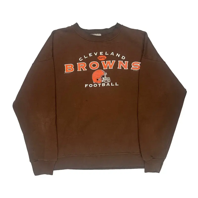 Cleveland Browns Lee Graphic Sweatshirt - 2XL Brown Cotton Blend