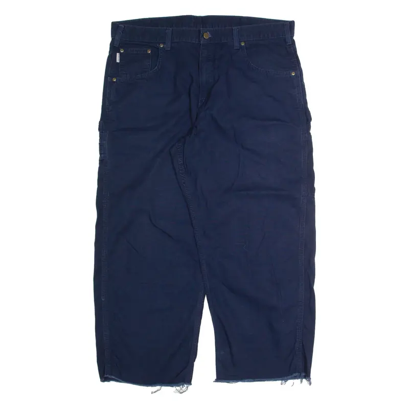 CARHARTT Mens Trousers Blue Regular Straight W40 L26