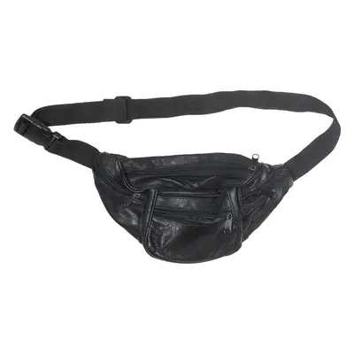 Mens Bum Bag Black Leather