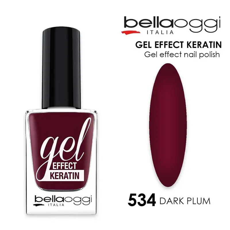 Gel effect keratin gel effect nail polish with keratin 534