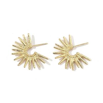 201 Stainless Steel Sun Stud Earrings